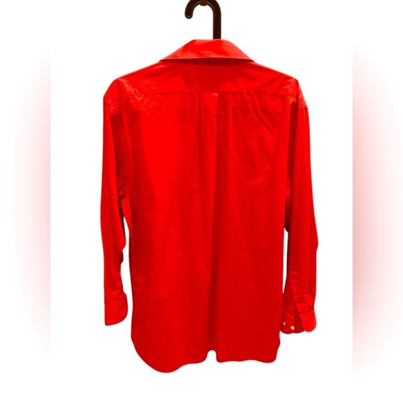 Alexander Julian Colours Men's Button Up Shirt Coral Red Size L 16-16.5 32/33 - Picture 2 of 3